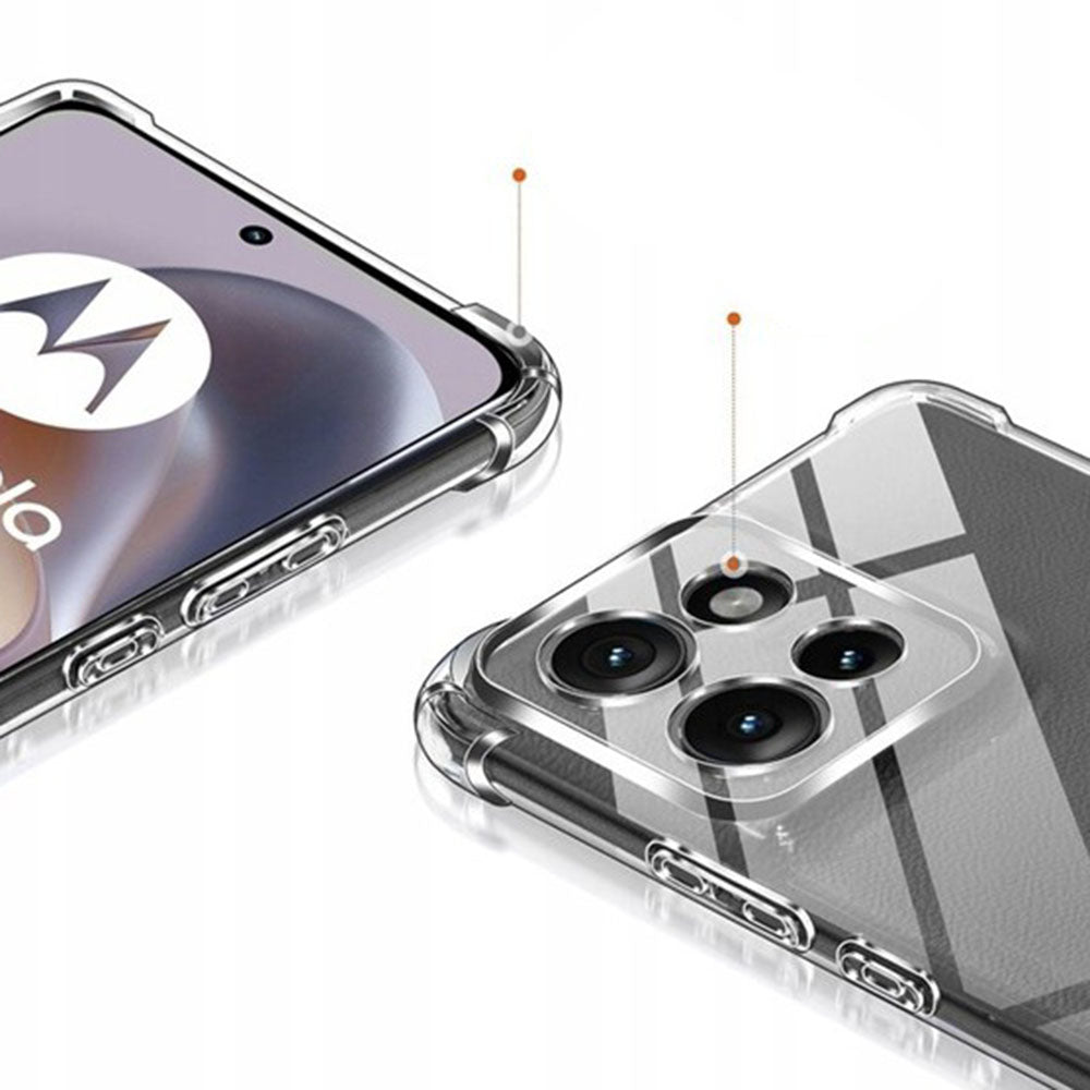 Husa de protectie Techsuit Shockproof Clear Silicone compatibil cu Motorola Moto G57 Power / G67 Power, Transparent