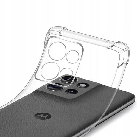 Husa de protectie Techsuit Shockproof Clear Silicone compatibil cu Motorola Edge 70, Transparent