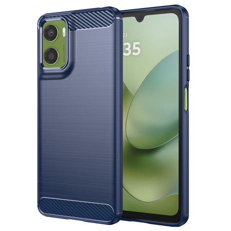 Husa de protectie Techsuit Carbon Silicone compatibil cu Motorola Moto G06 / Moto G06 Power, Albastru
