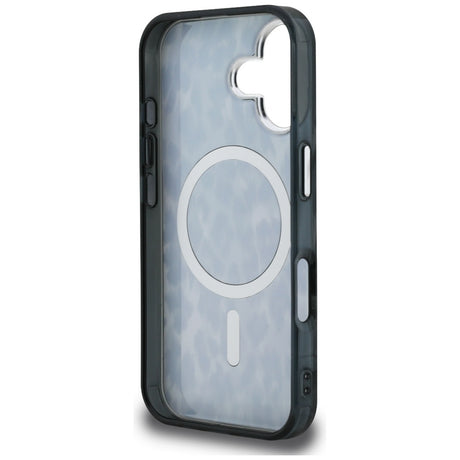 Husa de protectie Karl Lagerfeld IML Leopard Pattern MagSafe (KLHMP16SHDLEOICK) compatibil cu iPhone 16, Negru