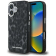 Husa de protectie Karl Lagerfeld IML Leopard Pattern MagSafe (KLHMP16SHDLEOICK) compatibil cu iPhone 16, Negru