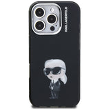 Husa de protectie Karl Lagerfeld IML Aquarelle Karl & Logo MagSafe (KLHCP16XHMKIAQK) compatibil cu iPhone 16 Pro Max, Negru