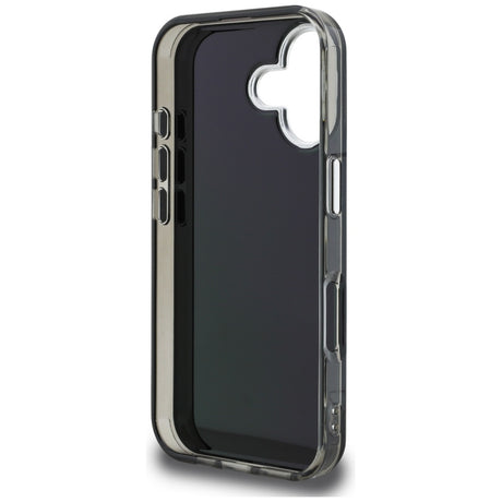 Husă de protecție Karl Lagerfeld IML Aquarelle Karl & Choupette pentru iPhone 16, neagră