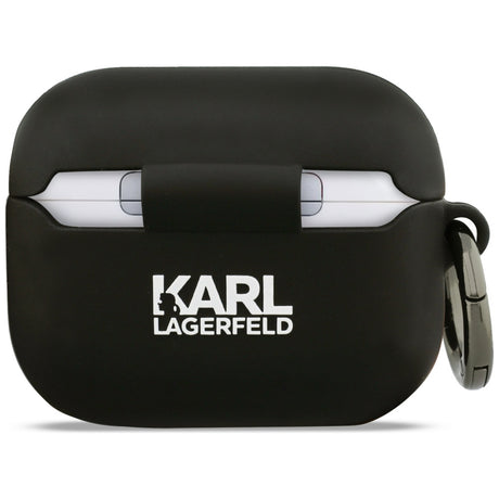 Casti Karl Lagerfeld Silicone Karl Head 3D (KLAP3RUNIKK), Apple AirPods Pro 3, Negru