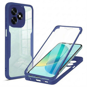 Folie de protectie Techsuit ColorVerse 360 Series + compatibil cu Honor X5c Plus, Albastru