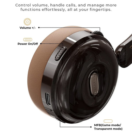 Casti Havit Wireless (H616BT), On-ear, Bluetooth 5.4, 400mAh, Type-C, Argintiu / Black