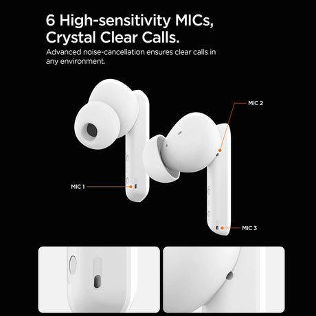 Casti Spigen SA2402 (ASD07888), Bluetooth 5.3, ANC, Negru