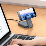 Incarcator Yesido Wireless Charging Station (DS26), Magnetic, for Phone, Watch, Earbuds, Foldable, Stand, Night Light, 15W, Gri