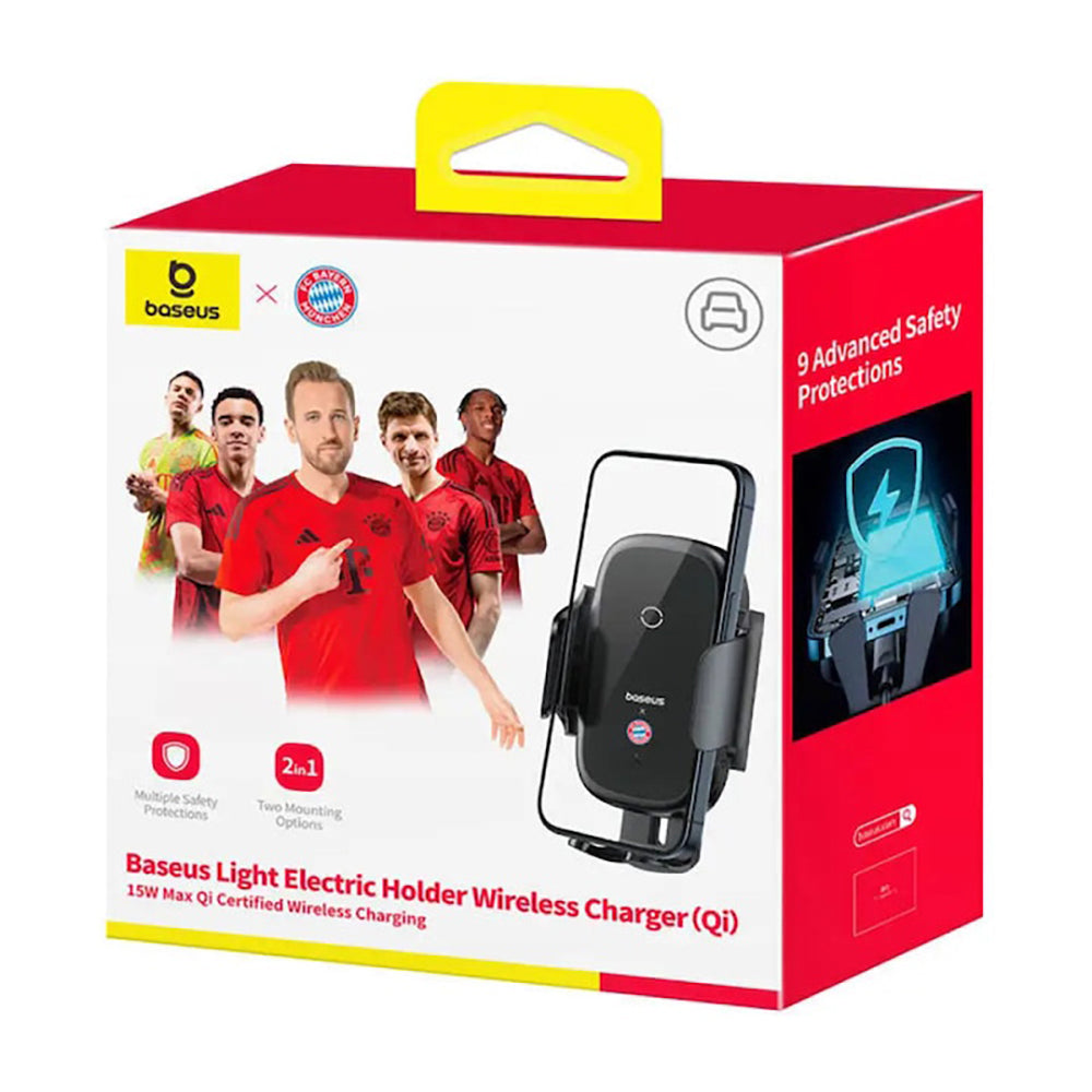 Suport Baseus with Wireless Charging (C40344000113-Z1), for Air Vent, Windshield and Dashboard, 4.7-6.5 inch, Gri
