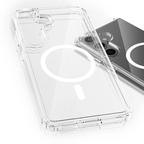 Husa de protectie 3mk Armor MagCase compatibil cu Samsung Galaxy S25 FE, Transparent