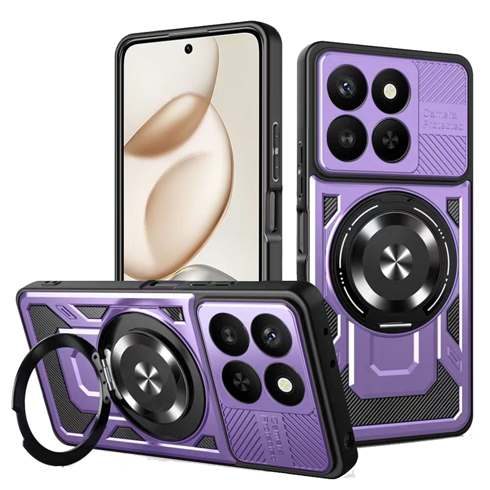Husa de protectie Techsuit RuggedCam compatibil cu Honor 400 Smart 5G / 400 Smart 4G / X7d 4G, Mov