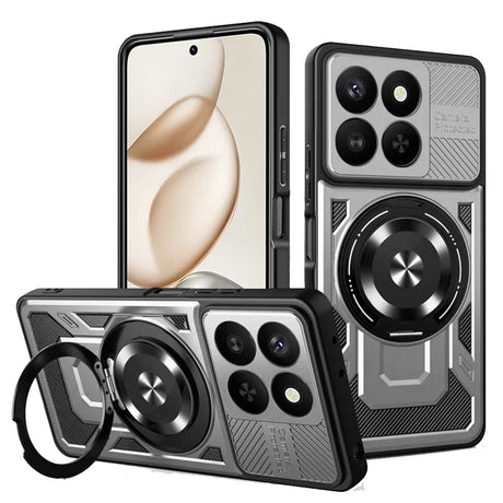 Husa de protectie Techsuit RuggedCam compatibil cu Honor 400 Smart 5G / 400 Smart 4G / X7d 4G, Gri