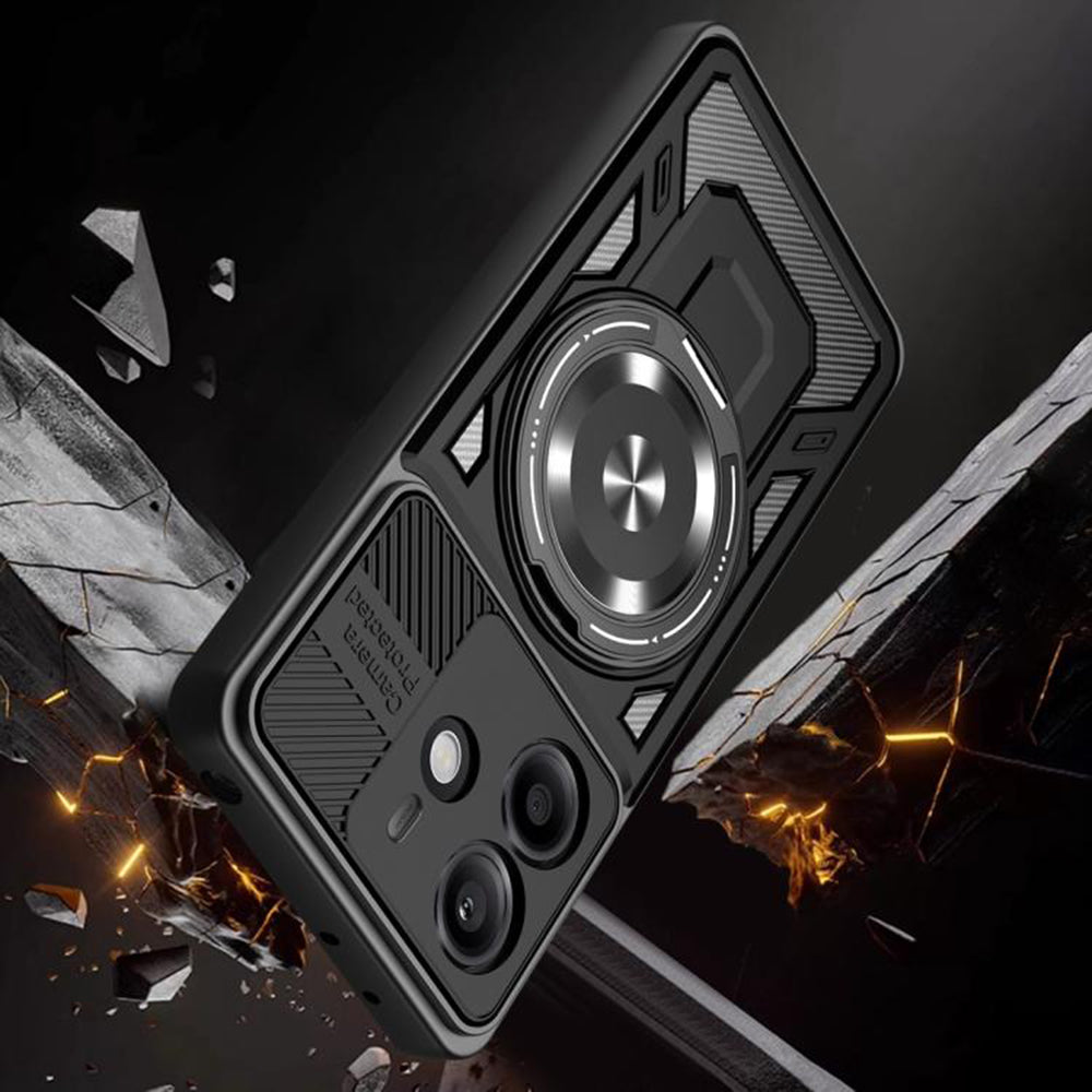 Husa de protectie Techsuit RuggedCam compatibil cu Honor 400 Lite, Negru