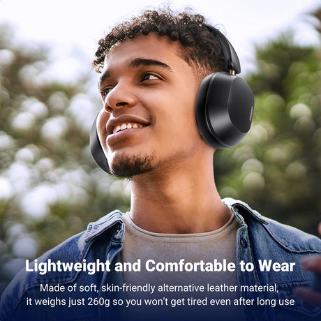 Casti Ugreen Wireless HiTune Max5C HP203 (35758), Bluetooth 5.4, Hybrid Active Noise Cancelling, Hi-Res Audio, Alb