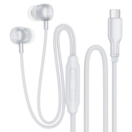 Casti Acefast L8, USB-C, In-ear, Gri