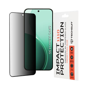 Folie de protectie Techsuit 111D Privacy Full Glue compatibil cu Oppo Reno14, Negru