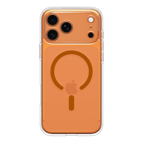 Husa de protectie Spigen Ultra Hybrid MagSafe (ACS11109) compatibil cu iPhone 17 Pro Max, Transparent / Orange