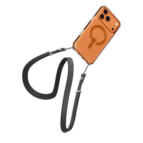 Husa de protectie Spigen Ultra Hybrid MagSafe (ACS11109) compatibil cu iPhone 17 Pro Max, Transparent / Orange