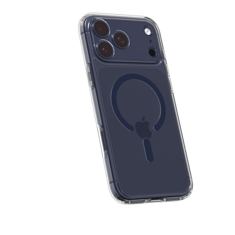 Husa de protectie Spigen Ultra Hybrid MagSafe (ACS11108) compatibil cu iPhone 17 Pro Max, Transparent / Deep Blue