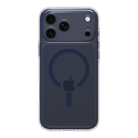Husa de protectie Spigen Ultra Hybrid MagSafe (ACS11108) compatibil cu iPhone 17 Pro Max, Transparent / Deep Blue