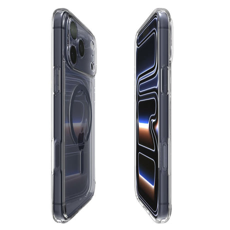 Husa de protectie Spigen Ultra Hybrid MagSafe (ACS11108) compatibil cu iPhone 17 Pro Max, Transparent / Deep Blue
