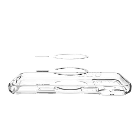 Husa de protectie Spigen Ultra Hybrid MagSafe (ACS11108) compatibil cu iPhone 17 Pro Max, Transparent / Deep Blue