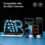 Cablu Spigen Essential EB10010CC (ACA08774), Fast Charging, Type-C to Type-C, 100W, 5Gbps, E-Marker Chip, 1m, Alb