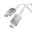 Cablu Spigen Essential EB10010CC (ACA08774), Fast Charging, Type-C to Type-C, 100W, 5Gbps, E-Marker Chip, 1m, Alb