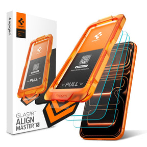 Spigen Folie de protectie Spigen (set de 3) Glas.tR Align Master Slim (AGL10103) compatibil cu iPhone 17 Pro, Transparen