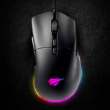 Tastatura/Mouse Havit Wired Gaming Mouse (MS954), 800/1600/2400/3200/6400/12000 DPI, 1.6m, 5V, Negru