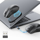 ESR Tastatura/Mouse ESR Wireless Mouse MagMouse (6H0020101), Magnetic Grip, Built-in Type-C Cable, 800-4800DPI, Negru – 