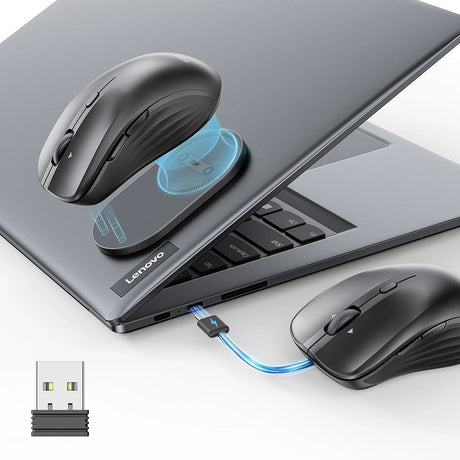 ESR Tastatura/Mouse ESR Wireless Mouse MagMouse (6H0020101), Magnetic Grip, Built-in Type-C Cable, 800-4800DPI, Negru – 