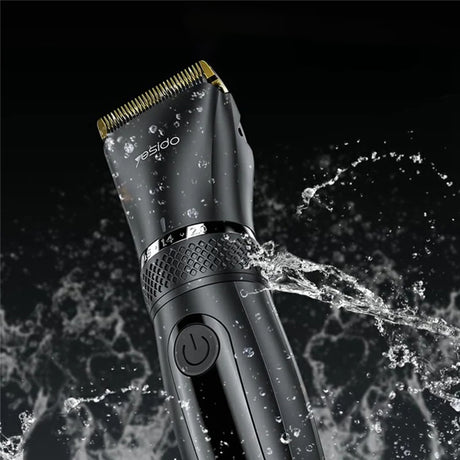 Yesido Hair Clipper (MG06), USB, 1200mAh, IPX5 Waterproof, Power Display, 5 Stages Length, Negru