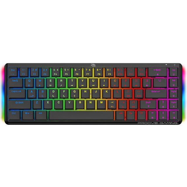 Tastatura/Mouse Proove Wireless Gaming Keyboard AFK (WKAFKEN22001), 2.4GHz, Bluetooth, RGB Backlighting, 68 Keys, 1500mAh, 1.5m, Negru