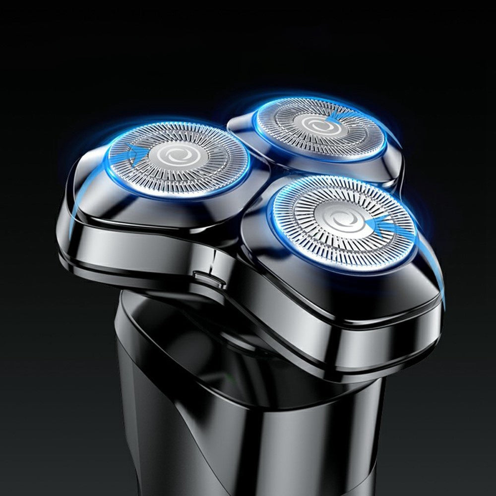 Yesido Electric Shaver Razor (MG05), with 3 Floating Cutter Heads, LED Power Display, USB, 9500RPM, 600mAh, Negru