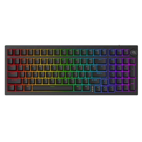 Tastatura/Mouse Proove Wireless Gaming Keyboard Slicker (WKSLEN00022401), 2.4GHz, Bluetooth 5.2, Type-C, 98 Keys, 4000mAh, 1.8m, Negru