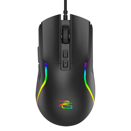 Tastatura/Mouse Proove Wired Mouse Assembler (CMAS00000101), for Gaming, USB, RGB, 7 Buttons, 12400DPI, Windows, Mac, Linux, 1.5m, Negru