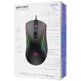 Tastatura/Mouse Proove Wired Mouse Defiant (CMDE00000102), for Gaming, USB, LED, 7 Buttons, 7200DPI, Windows, MacOS, Linux, 1.5m, Negru