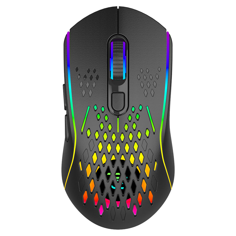 Tastatura/Mouse Proove Wireless Mouse Buzz (WMBU00022401), for Gaming, 2.4GHz, USB-C, Ergonomic, LED, 6 Buttons, 800-4800DPI, 1.5m, Negru