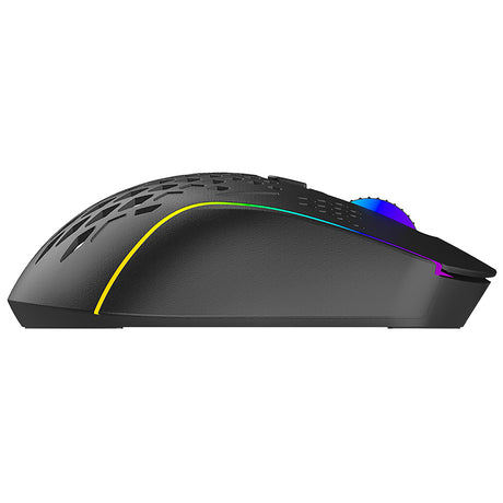Tastatura/Mouse Proove Wireless Mouse Buzz (WMBU00022401), for Gaming, 2.4GHz, USB-C, Ergonomic, LED, 6 Buttons, 800-4800DPI, 1.5m, Negru