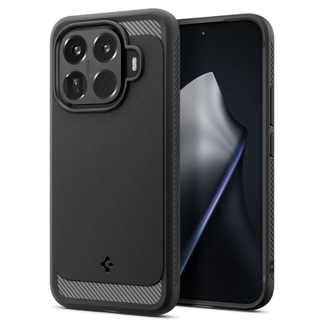 Husa de protectie Spigen Rugged Armor (ACS11152) compatibil cu Xiaomi 15T Pro, Negru