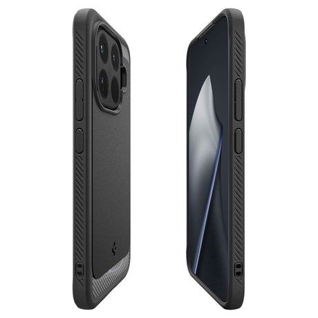 Husă Spigen Rugged Armor ACS11152 neagră pentru Xiaomi 15T Pro