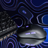 Tastatura/Mouse Proove Wireless Mouse Everon (WMEV00022001), for Gaming, Type-C, 6 Buttons, 800-10000DPI, 500mAh, 1.5m, Negru
