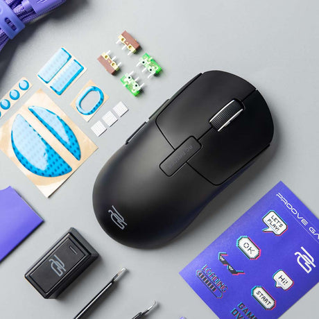 Tastatura/Mouse Proove Wireless Mouse RC Raider 8K (WMRR00122001), 2.4 GHz, Bluetooth, USB, 6 Buttons, 800-32000DPI, 500mAh, 1.5m, Negru