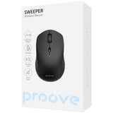 Tastatura/Mouse Proove Wireless Mouse Sweeper (WMSW00011001), Standard, 2.4GHz, Bluetooth, 6 Buttons, 800-1600DPI, 1x AA Battery, Negru