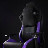 Accesoriu gaming Proove Premium Gaming Chair Major (GCMJ0001001), 8D Armrests, 160° Backrest, Frog Mechanism, PU, 180kg Max, Negru /Purple