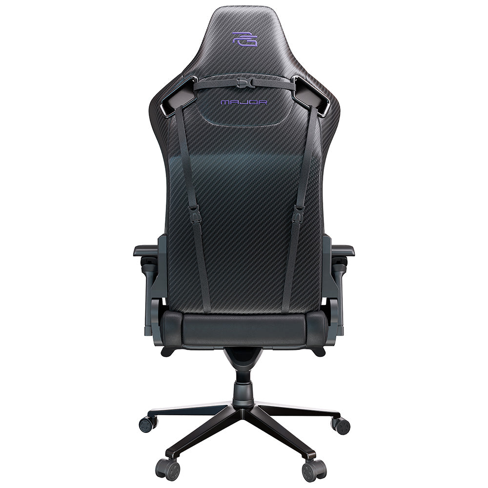 Accesoriu gaming Proove Premium Gaming Chair Major (GCMJ0001001), 8D Armrests, 160° Backrest, Frog Mechanism, PU, 180kg Max, Negru /Purple