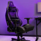 Accesoriu gaming Proove Gaming Chair Warrior (GCWR0001011), 4D Armrests, 135° Backrest, Frog Mechanism, Semi PU, Active Cooling, Negru