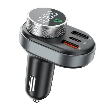 Incarcator Proove Car with FM Modulator (FMSL30110001), USB, Type-C, U-Disk, TF, Bluetooth 5.4, Fast Charge, 30W, Negru