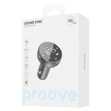 Incarcator Proove Car with FM Modulator (FMSS30110003), with Touch Screen, USB, Type-C, U-Disk, TF, Bluetooth 5.0, 30W, Gri
